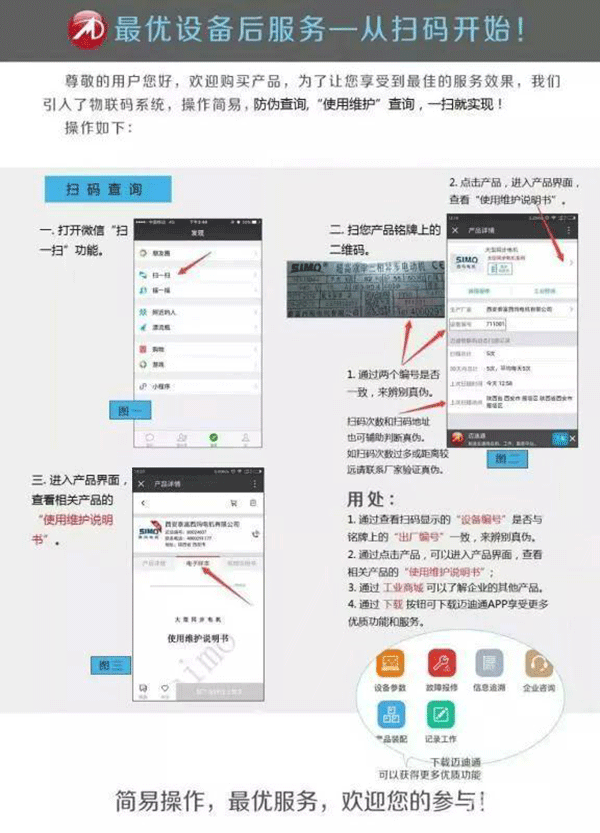 西安泰富西瑪電機(jī)2018年1月1日起全面啟用產(chǎn)品防偽碼系統(tǒng)。
